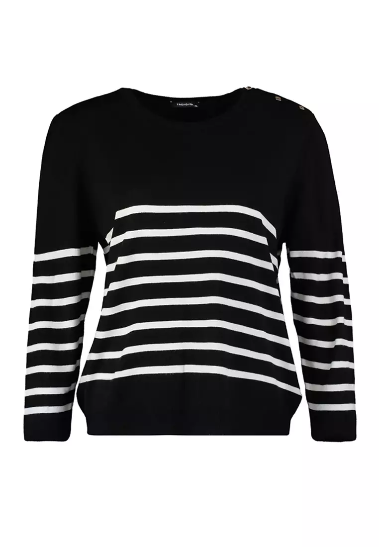 Striped Knitwear Sweater