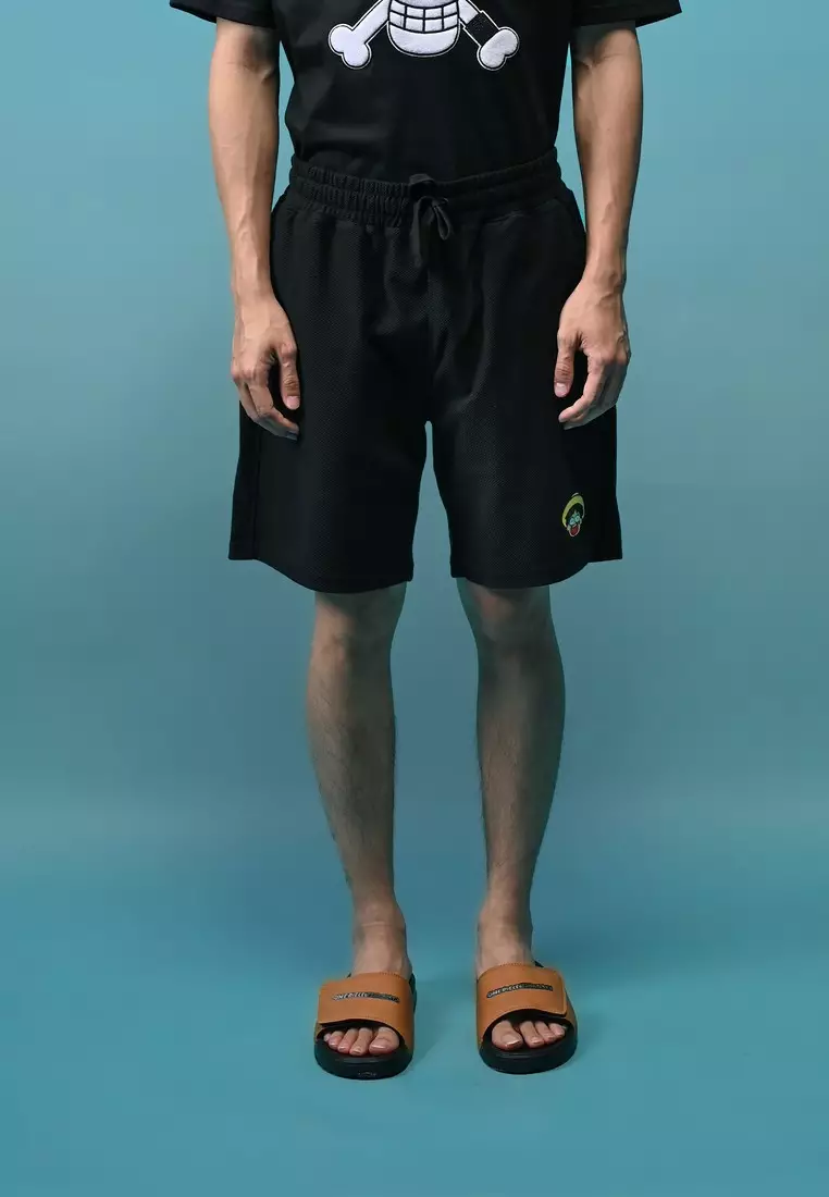 3Second x One Piece x Tahilalats Men's Short Pants Regular Fit Cotton Twill Sentoumaru 050924