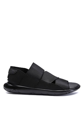 Twenty Eight Shoes black Elastic Band Unique Platform Sandals VMS676 DEBD5SHDB09F54GS_1