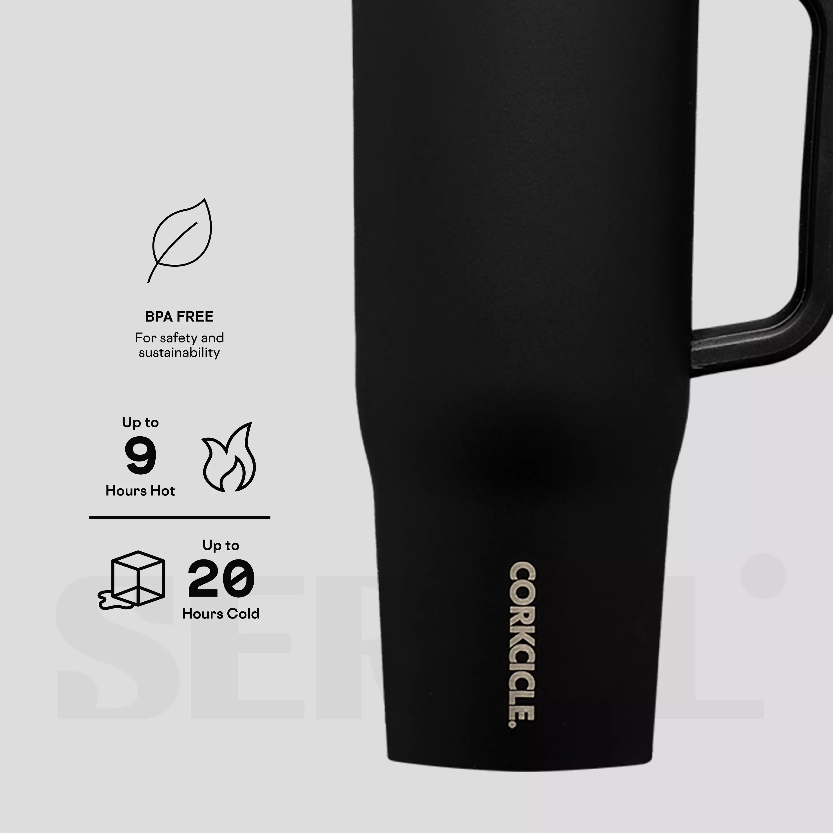 CORKCICLE® Cruiser 40oz - Matte Black
