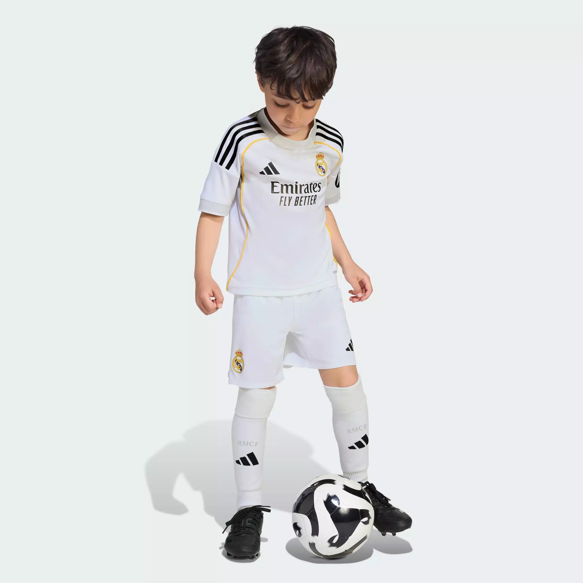 Football Real Madrid 25/26 Home Mini Kit Kids Unisex White JN8870