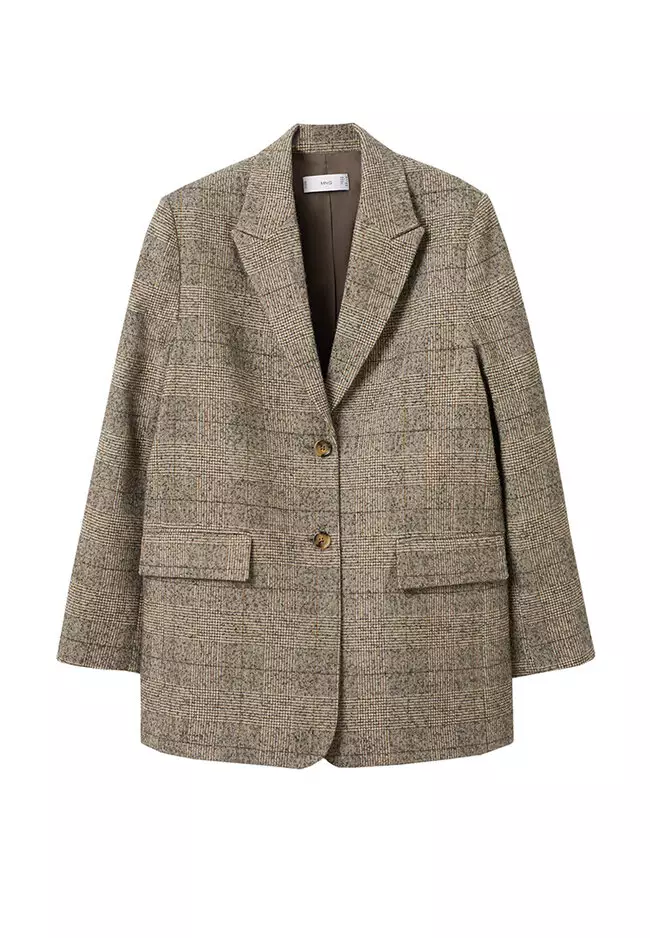 Check Wool Blazer