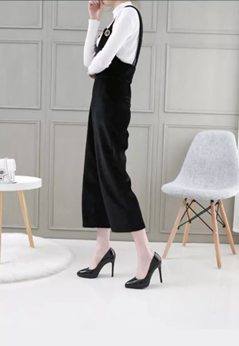 11CM Faux Patent Leather Pointed High Heel Shoes HZL0070