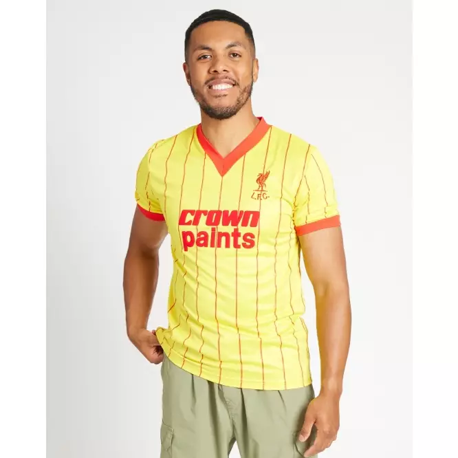Liverpool FC Adults Retro 1982 Away Shirt Men - Official LFC Jersey Original Pria