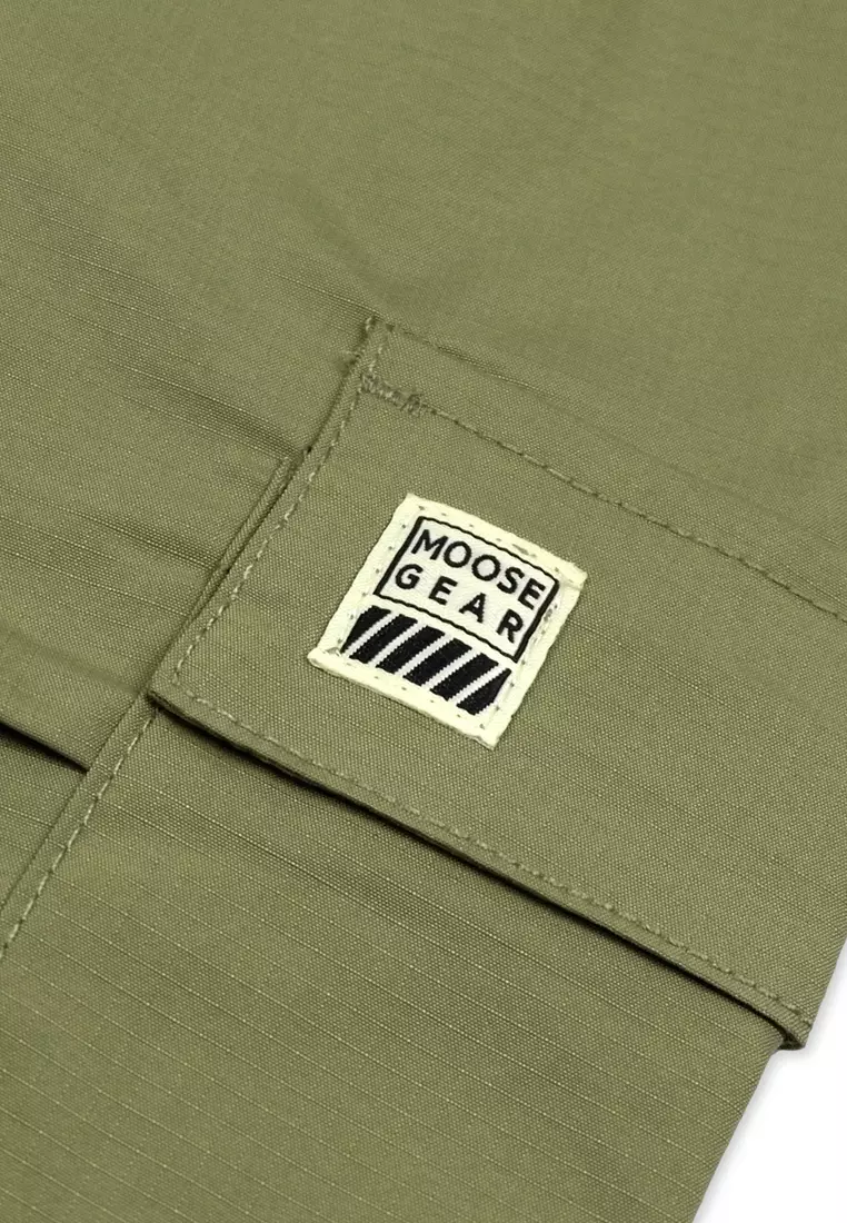 Boys Cargo Jogger Pants with Embroidery Details