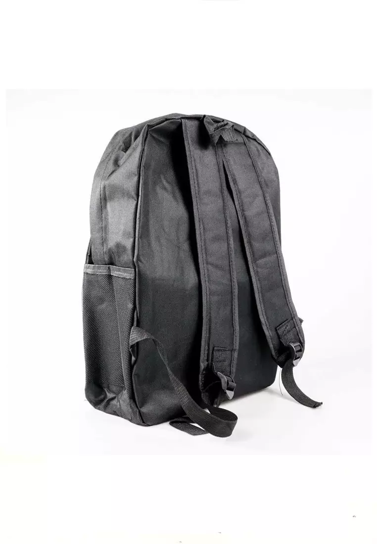 Doomb Backpack Tas Ransel Material Oxford Cloth Glow in The Dark Model Music Kid Stylish Gadget Bag ORIGINAL - Black