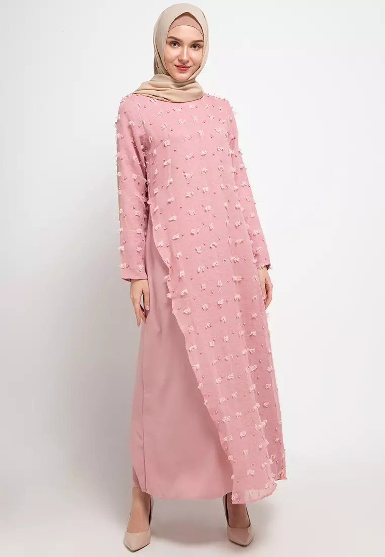 Jane Maxi Dress In Dark Pink