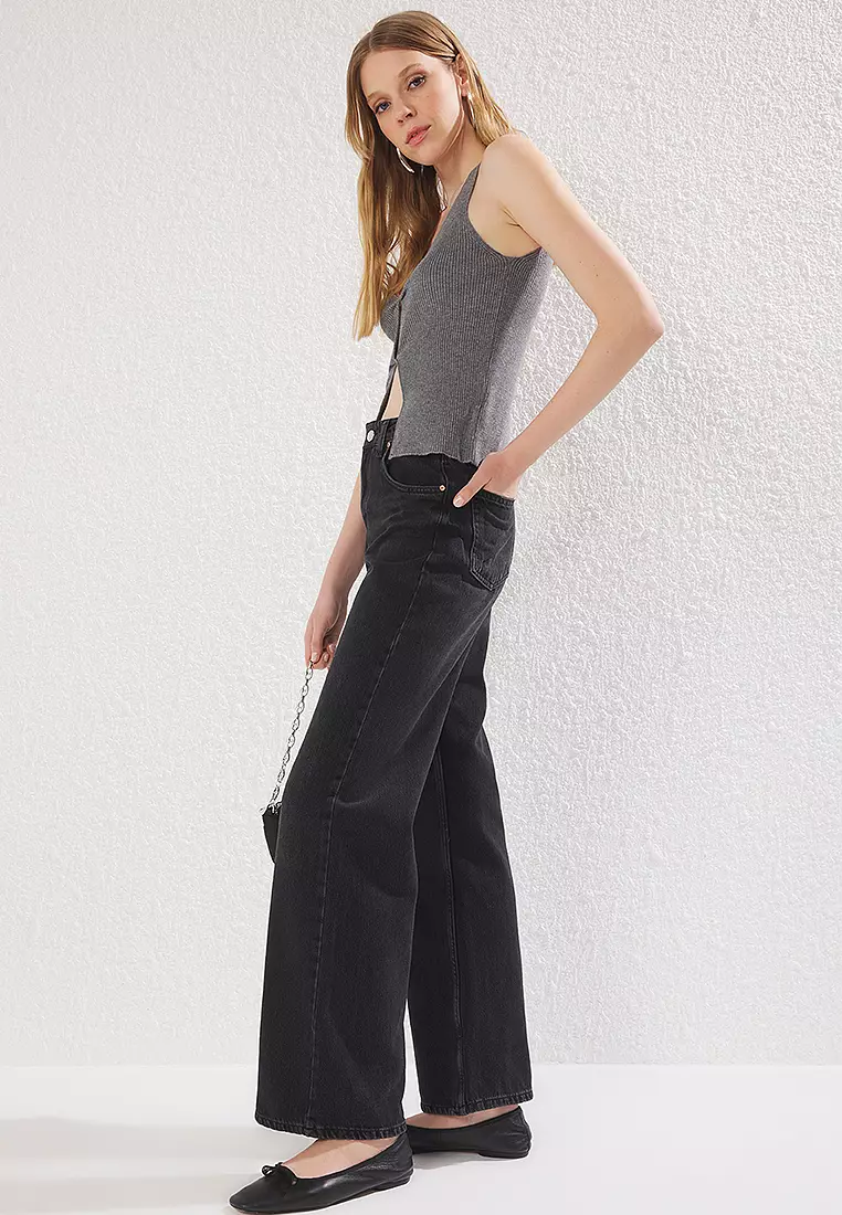 High Waist Wide Leg Jeans