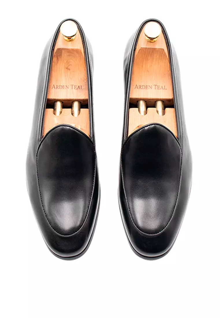 Monteros Black Belgian Venetian Loafer