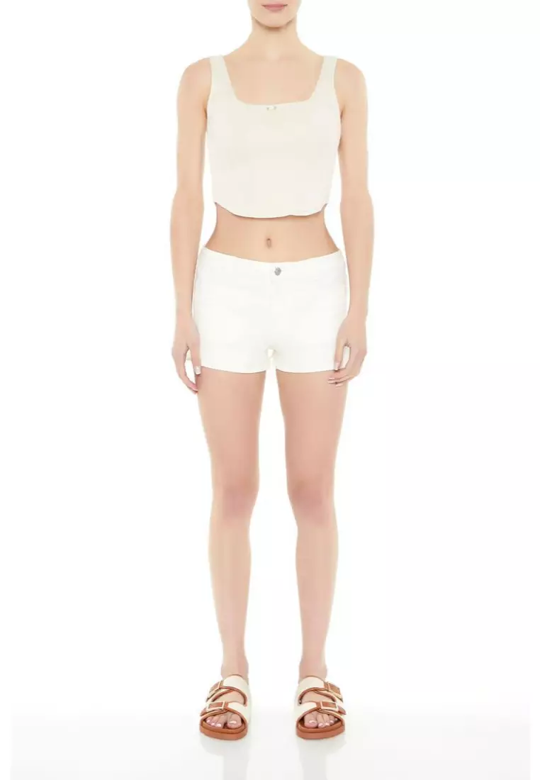 Buy FOREVER 21 Mid-Rise Denim Shorts 2025 Online ZALORA Philippines