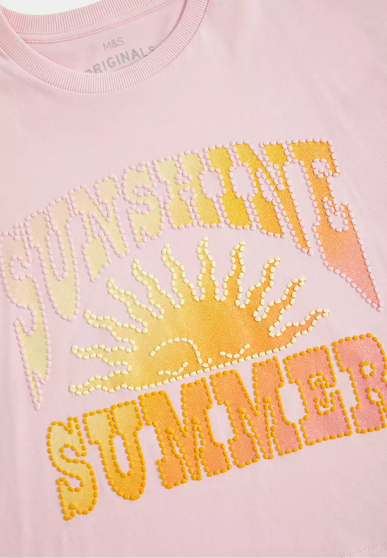 Pure Cotton Graphic T-Shirt