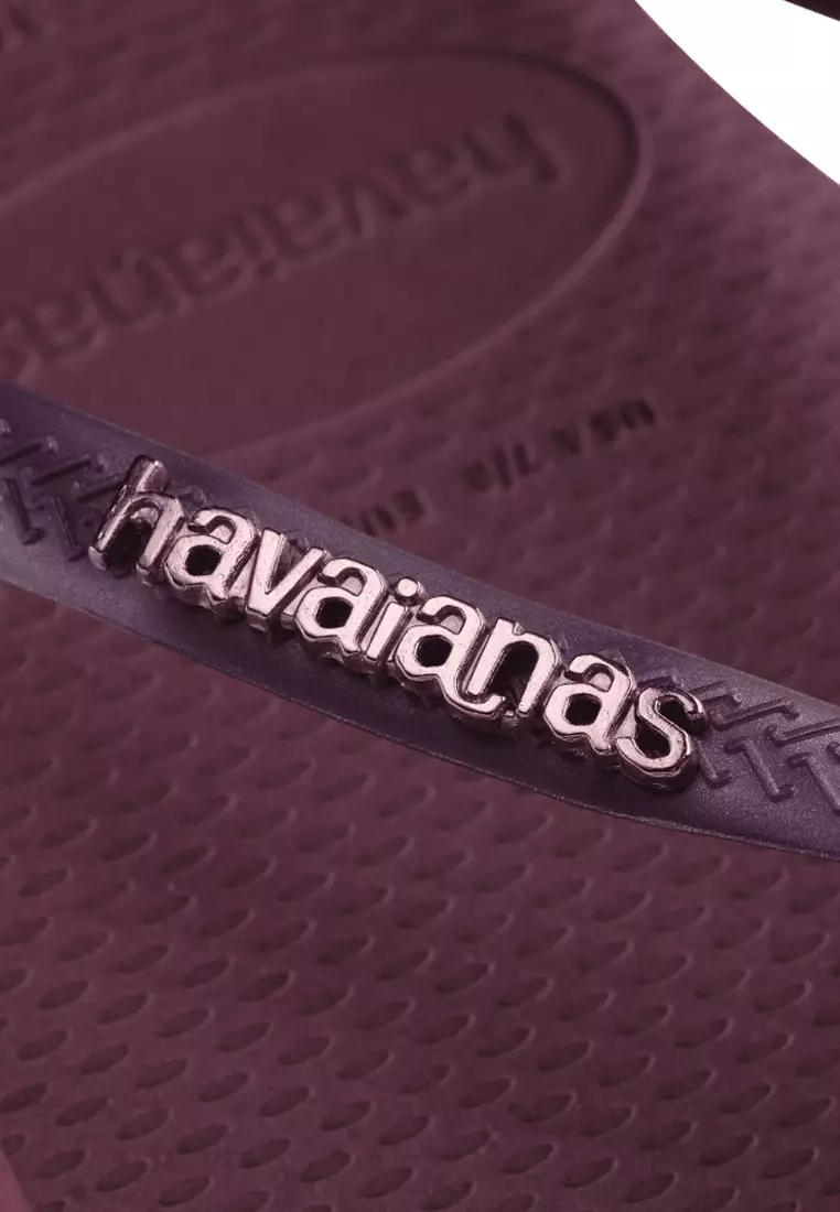 Havaianas slim metallic flip flops sales