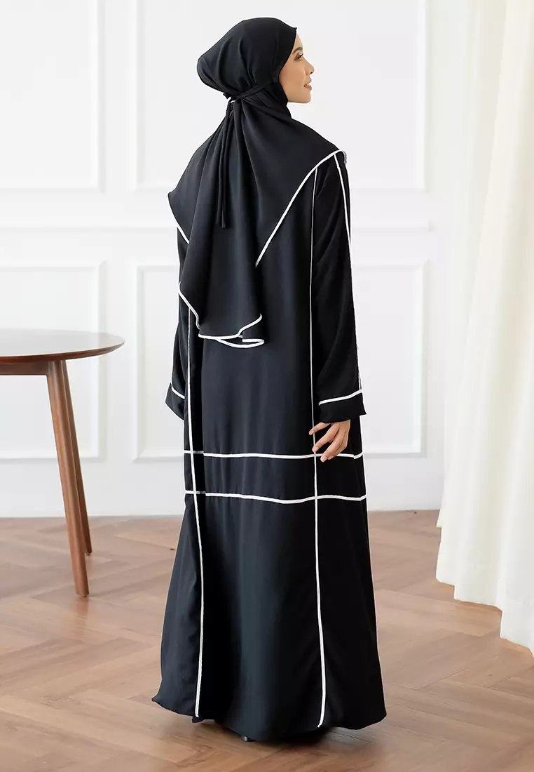 Haniya Abaya set Black
