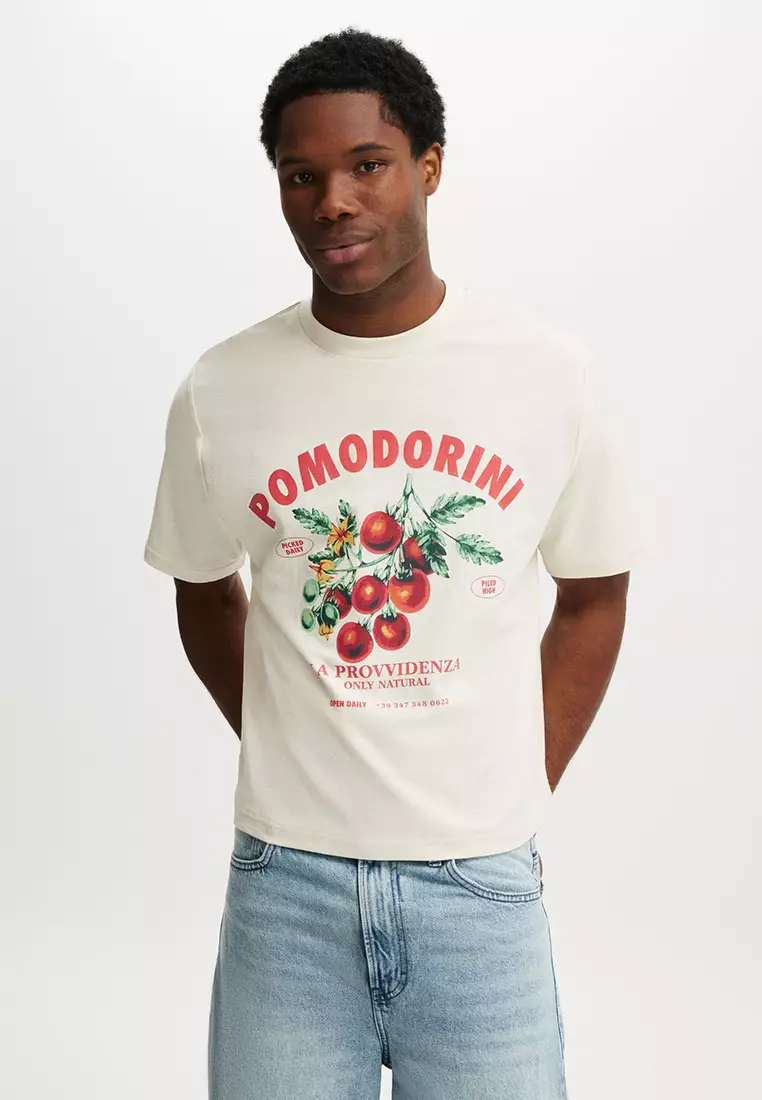 Buy Cotton On Cropped Fit Graphic T-Shirt 2025 Online ZALORA