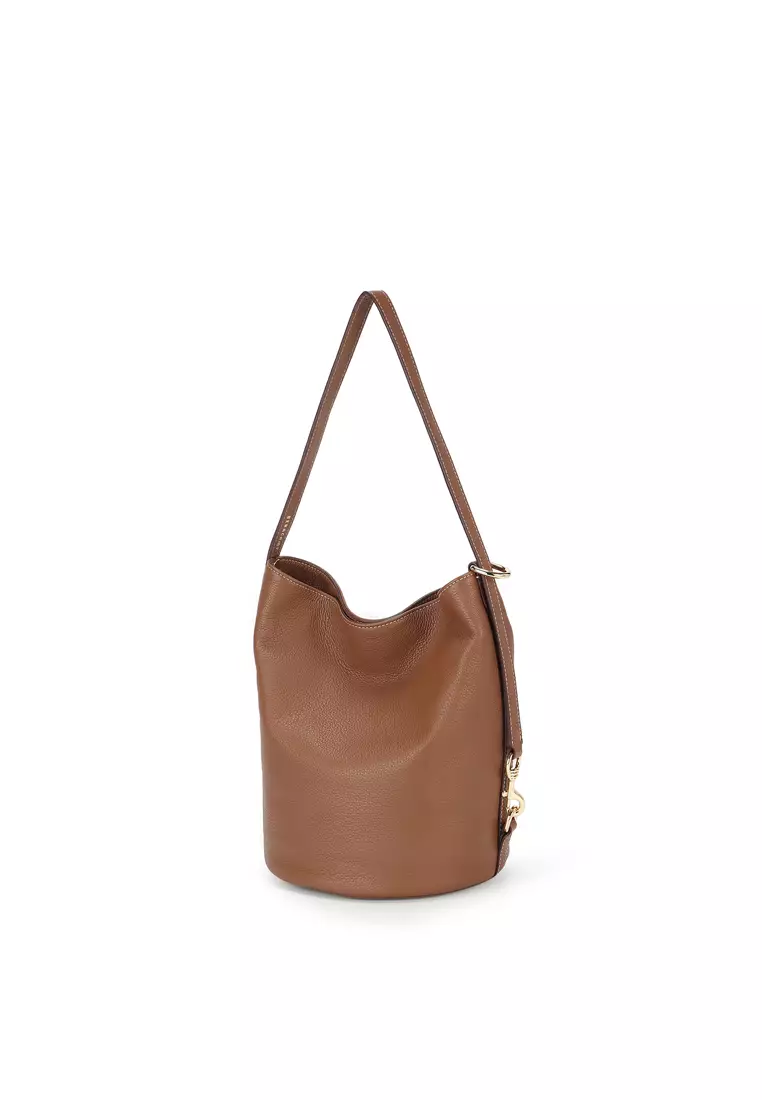 ORUKAMI Convertible Soft Bucket Bag - Caramel