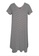 Eastern Classic Jenni Cotton Sleep Dress - Black White Stripes - V-neck 3C46EAA62B9562GS_1