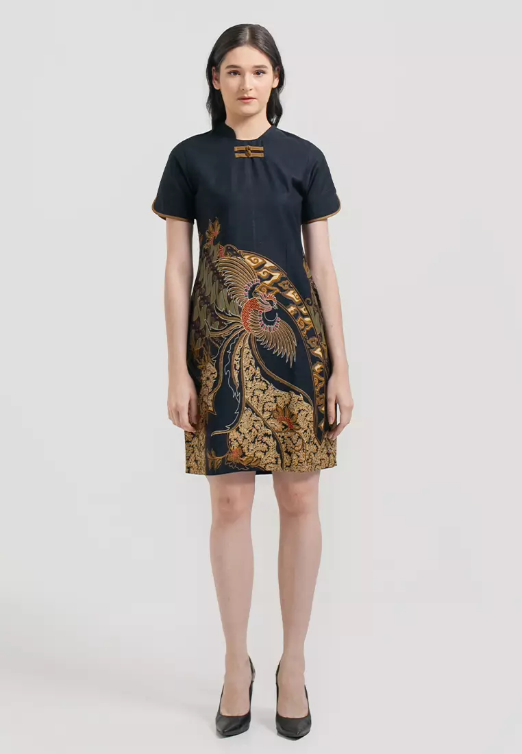 Hadinata Batik Wanita Superfine Dress Furing Charity Caturangga