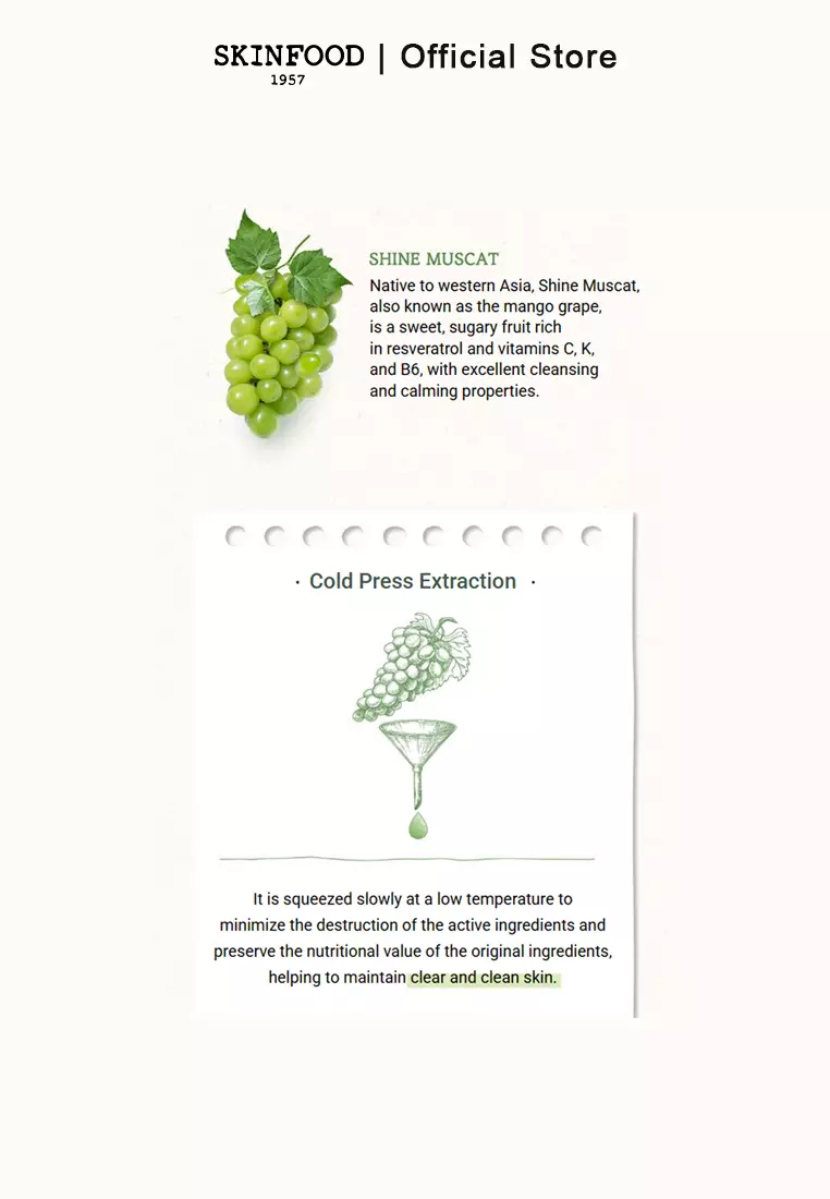 SKINFOOD - SHINE MUSCAT CICA BHA FOOD MASK