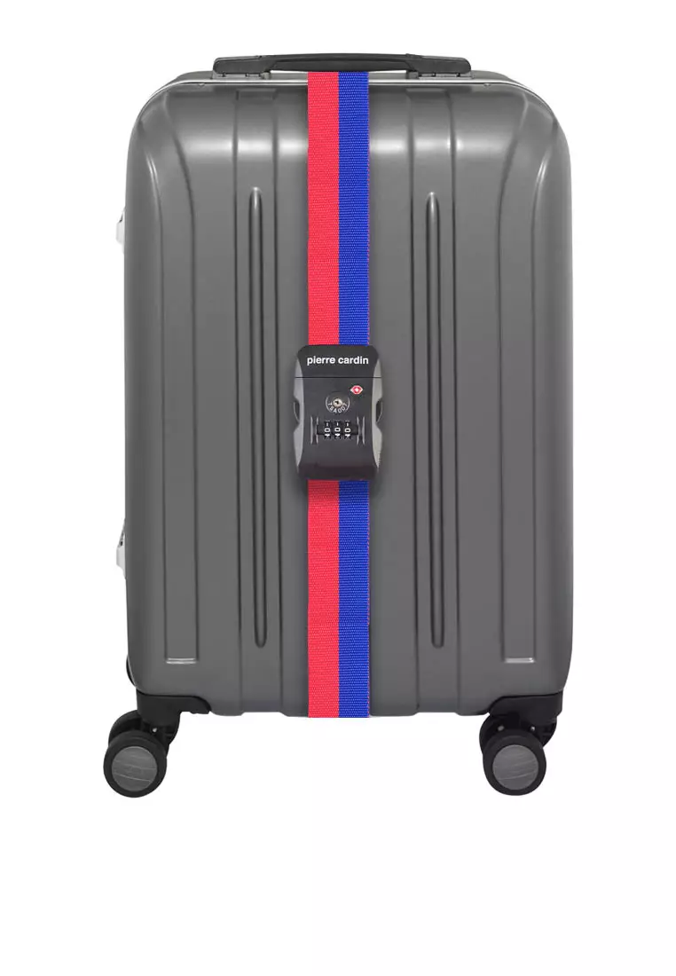 Pierre Cardin Strap Koper Travel Strap to Secure Luggage Tali Pengaman Sabuk Koper TSA