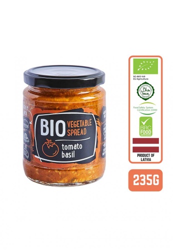 Foodsterr Rudolfs Organic Vegetable Spread Tomato & Basil (Gluten Free) 235g 1BE5CES404A2D3GS_1