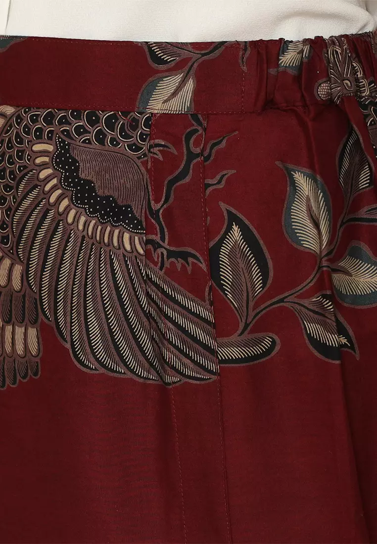 Enzy Batik Rok Batik Girindra - Maroon