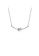Glamorousky white 925 Sterling Silver Simple Temperament Geometric Knot Necklace with Cubic Zirconia 4197AACDDC9613GS_1