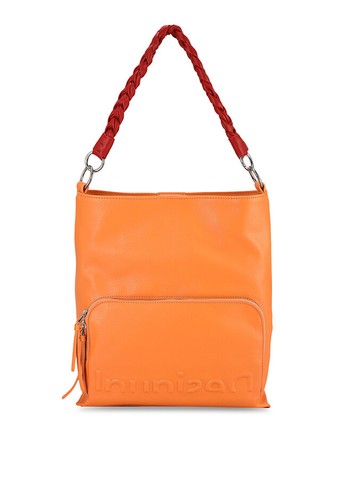 Desigual orange Half Logo Butan Shoulder Bag 9EB42AC714988EGS_1