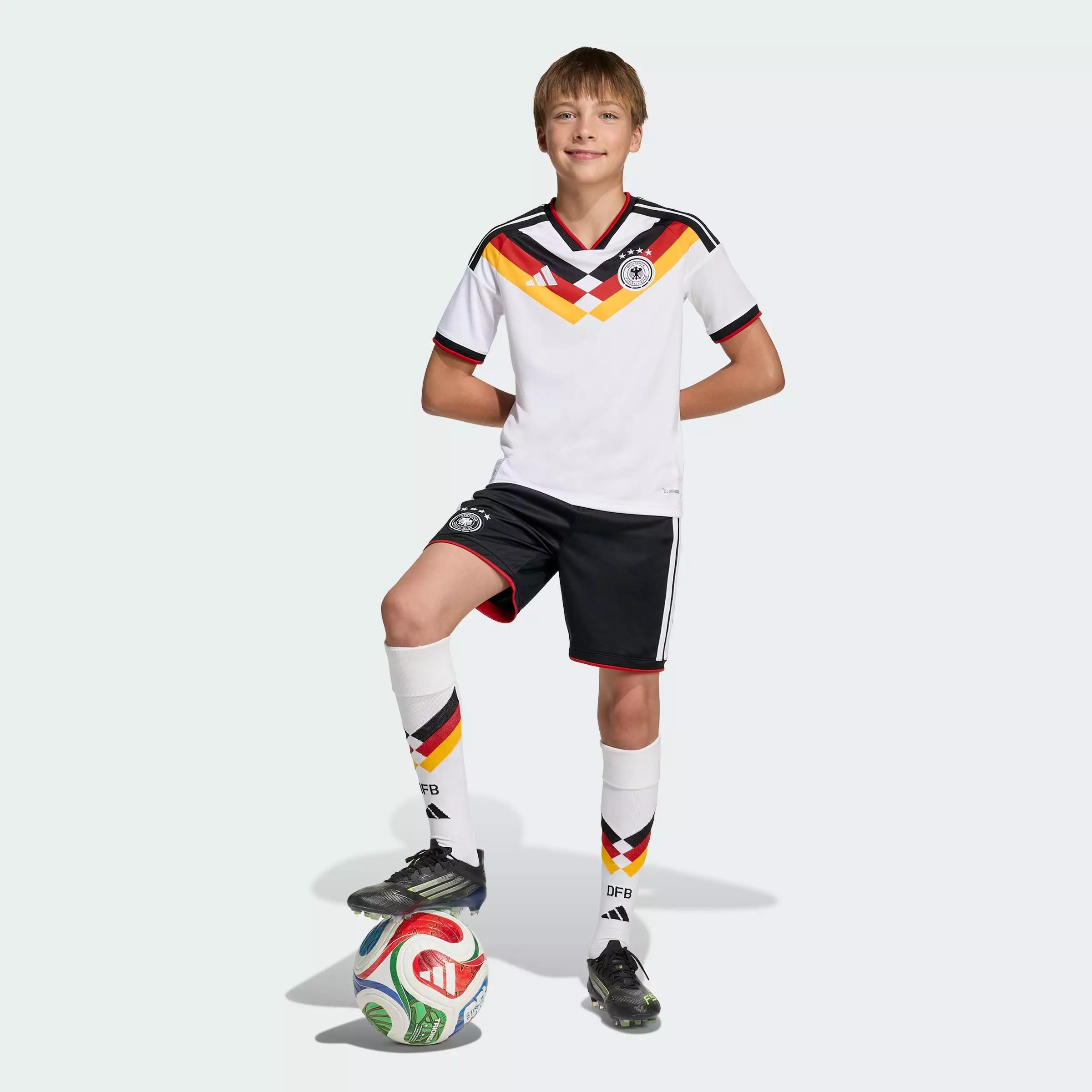 Football Germany 26 Home Kids Jersey Unisex White JZ4560