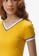 JUST G yellow Teens Athletic Cropped T-Shirt 8539AAAE953377GS_4