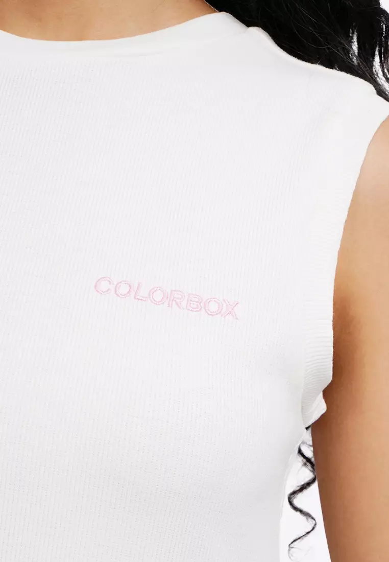 Contrast Sleeveless Mini Dress