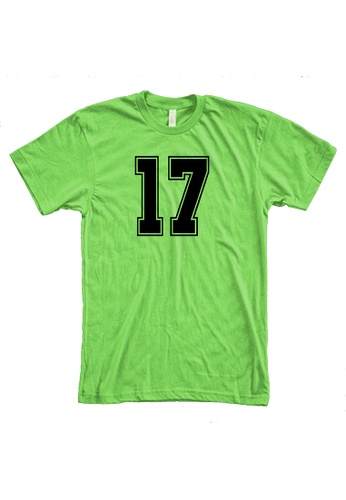 MRL Prints green Number Shirt 17 T-Shirt Customized Jersey 0022DAAA60D3BAGS_1
