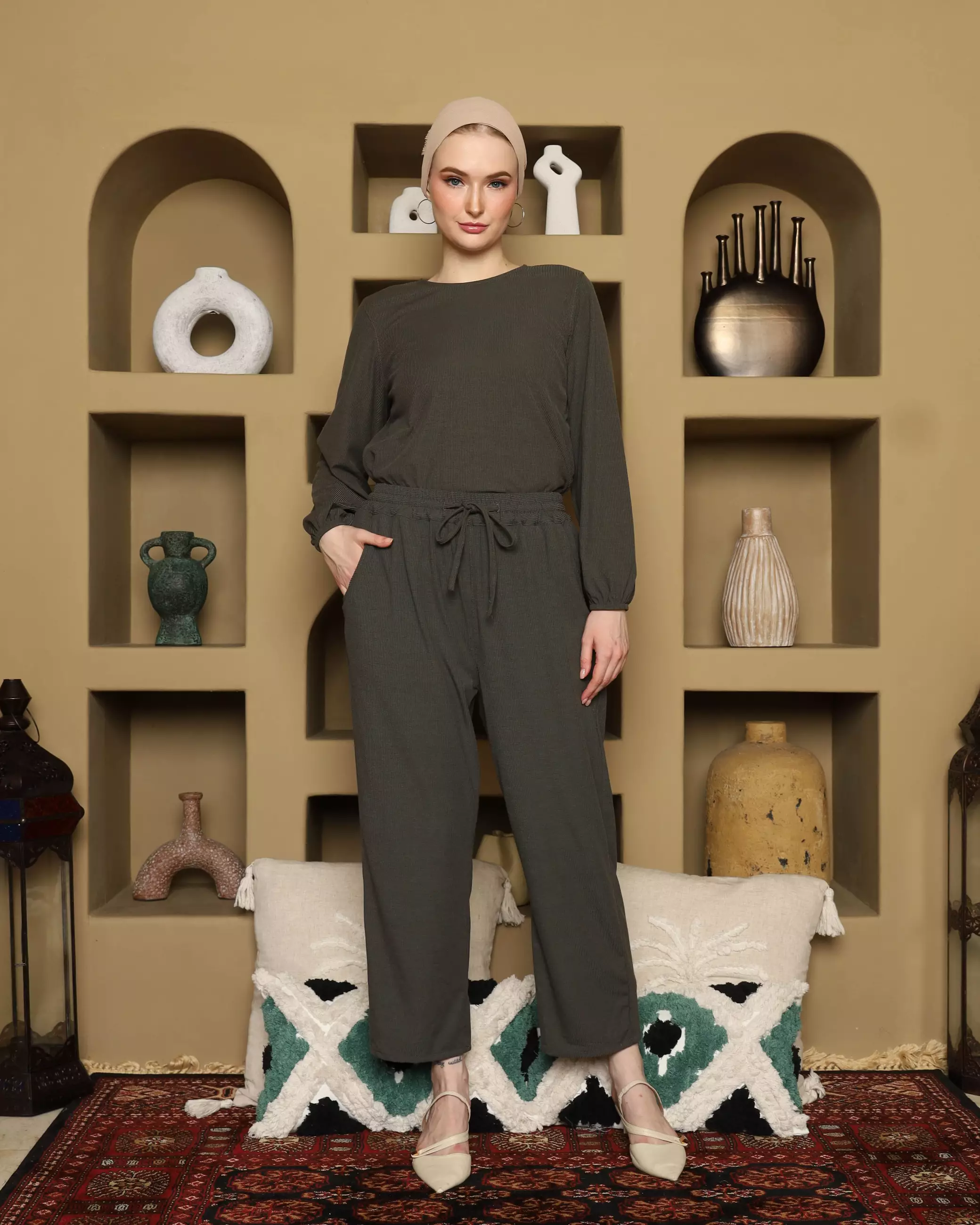 Qara Pants Olive
