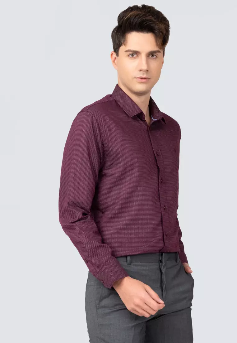 Polo Haus - Men’s 100% Cotton Signature Fit Long Sleeve MBLSN028