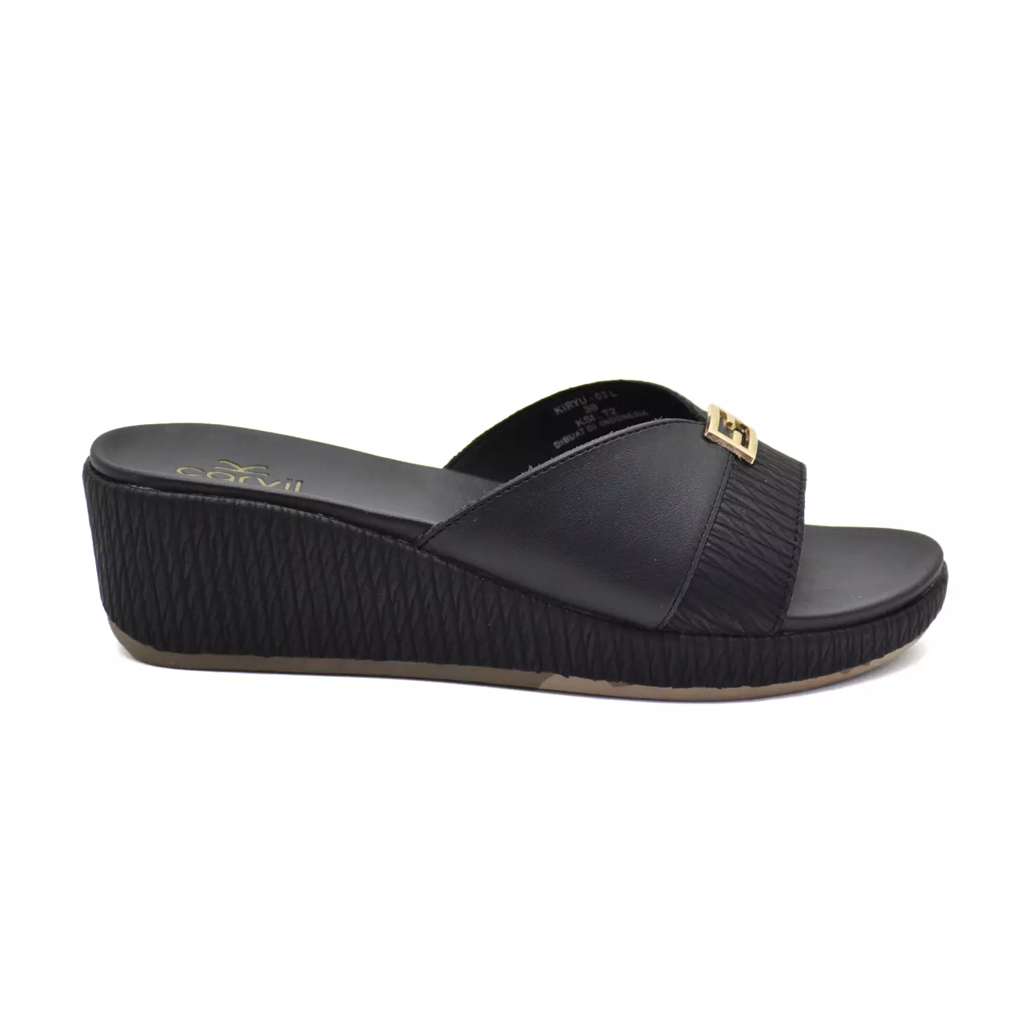 Carvil Sandal Wanita Kiryu-03 L Black