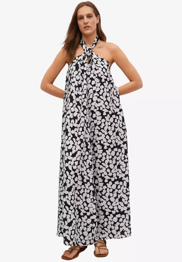 Buy Mango Printed Halter Gown 2024 Online ZALORA Philippines