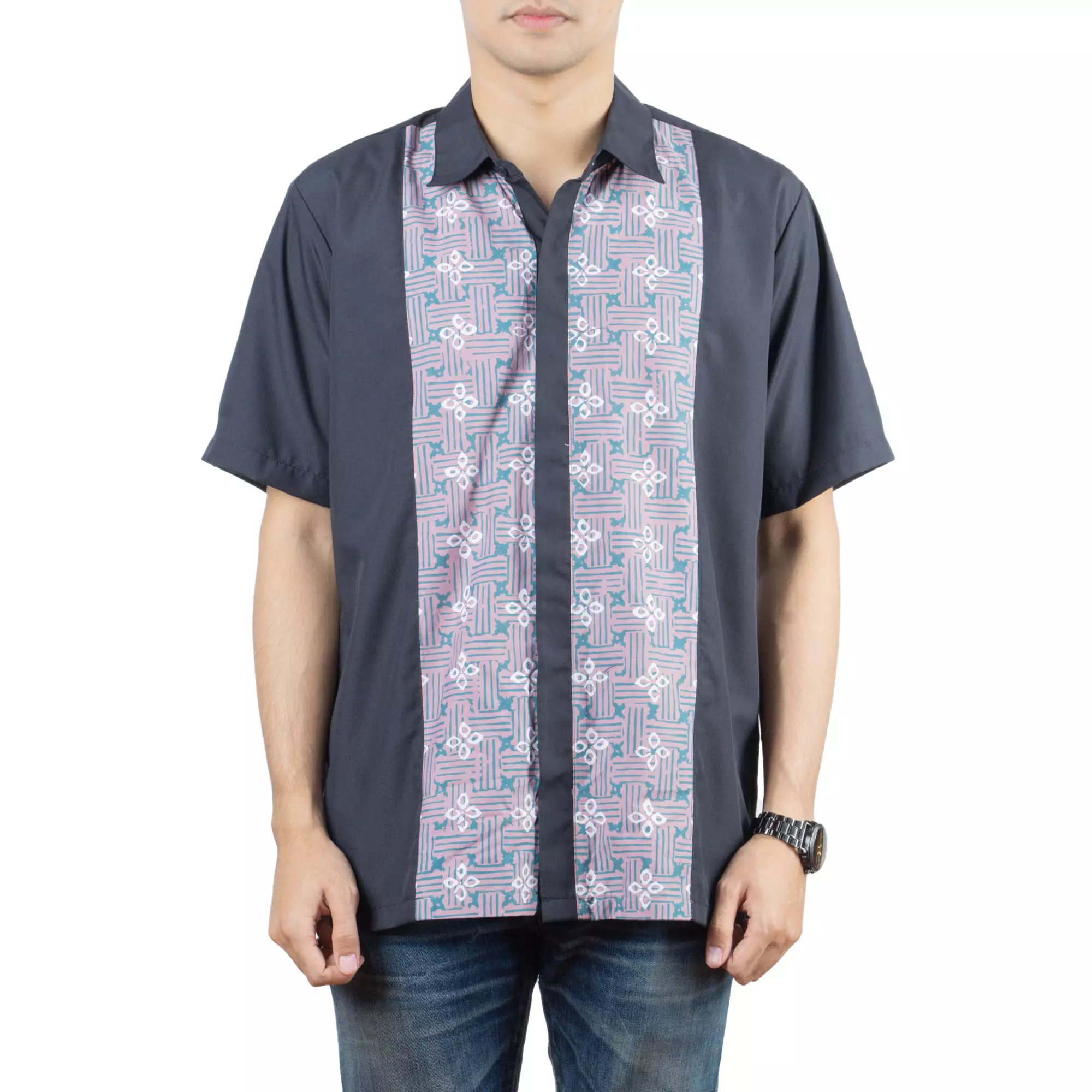 Kemeja Batik Pria - Bhatara Batik Alden - Atasan Batik Lengan Pendek