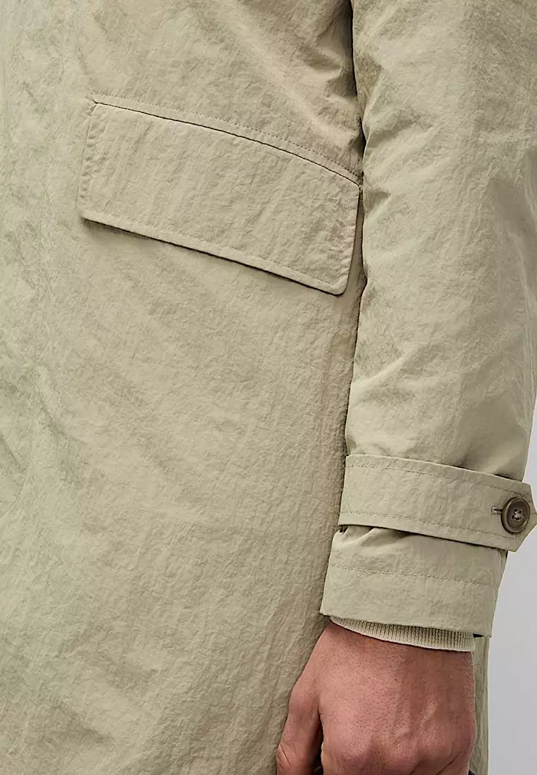 Shirt Collar Crinkle Mac
