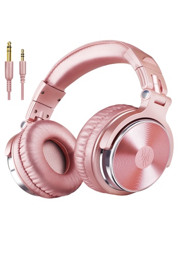 QCY pink Pro 10 DJ Studio Headphones Wired Shareable Adapter-Free Newest 50mm Neodymium Pink 42CF6AC59613CDGS_1