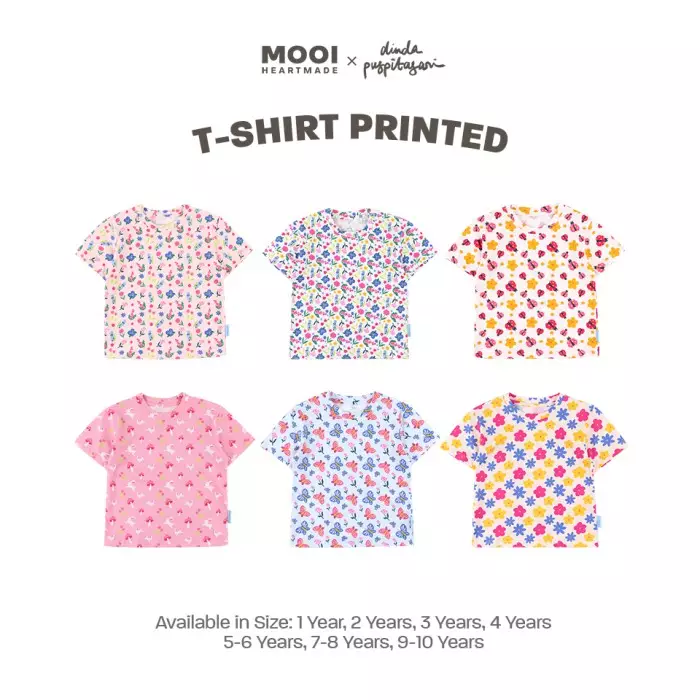 Mooi X Dinda Puspitasari Atasan Anak Perempuan T-shirt Tee - Light Green