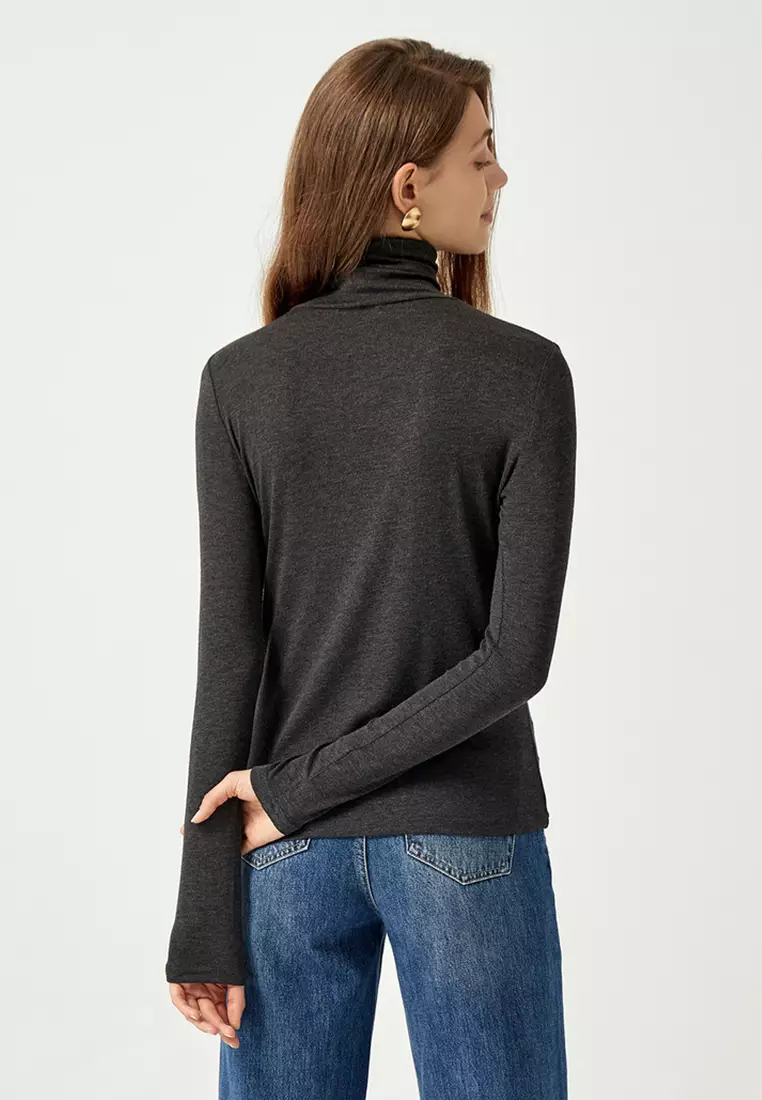 Buy HAPPY FRIDAYS All-Purpose Style Bottle Neck Long Sleeve