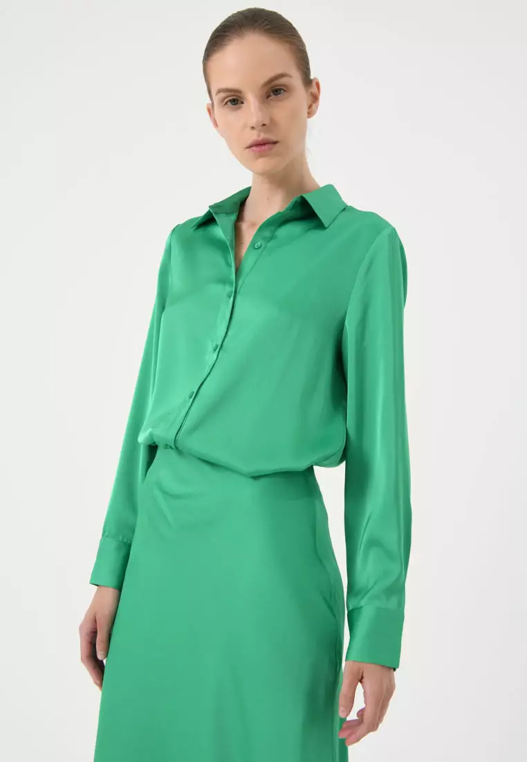 Coco Loose Fit Satin Blouse