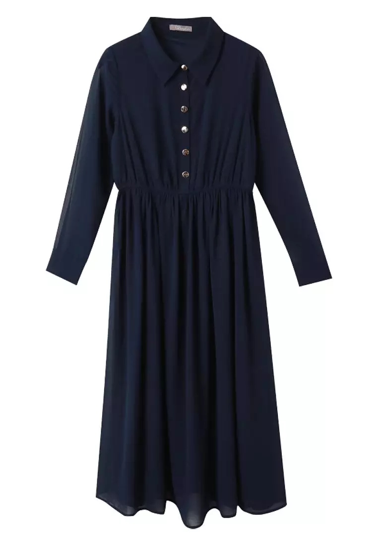 sachin and babi light blue dress Chiffon Printed Asymmetrical Maxi Dress
