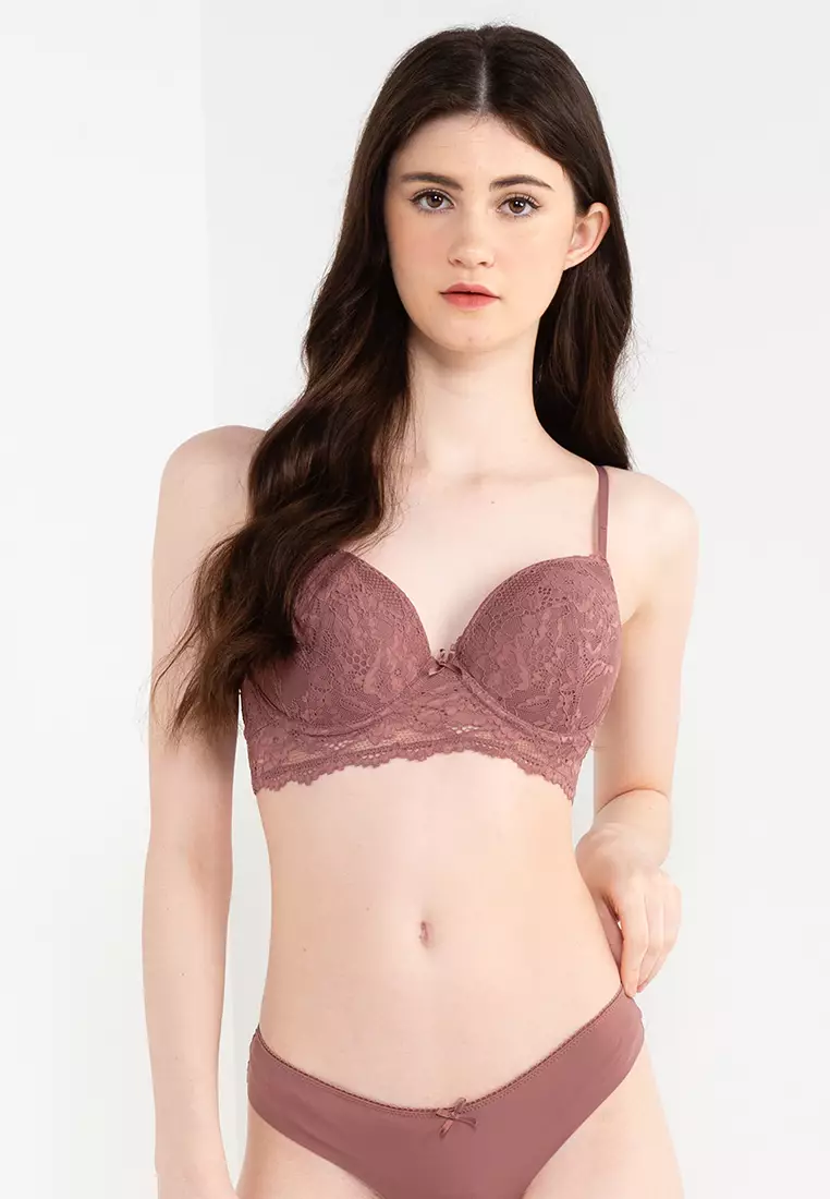 Buy Cotton On Body Everyday Lace Strapless Push Up 2 Bra in Frappe 2024  Online
