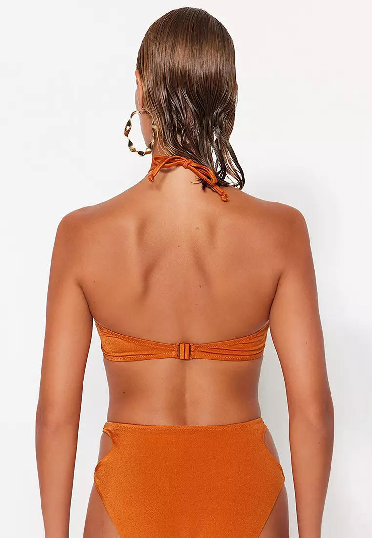 Accessory Detailed Strapless Bikini Top