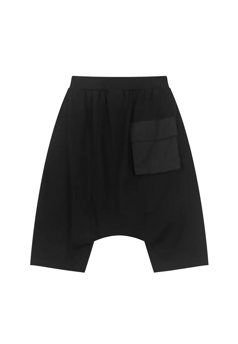 Drop Crotch Bermudas Wiith Side Pockets