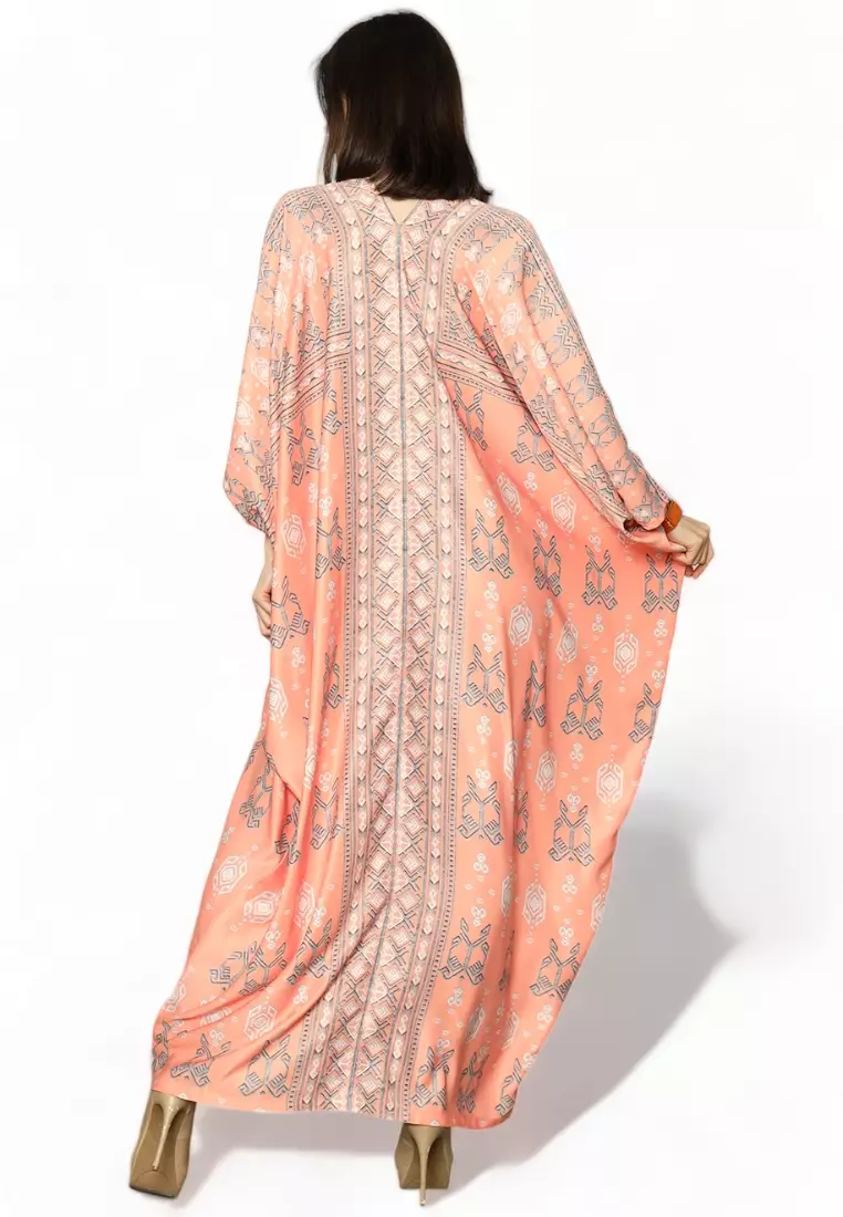 Kanzi Exclusive Long Sleeve Songket Kaftan
