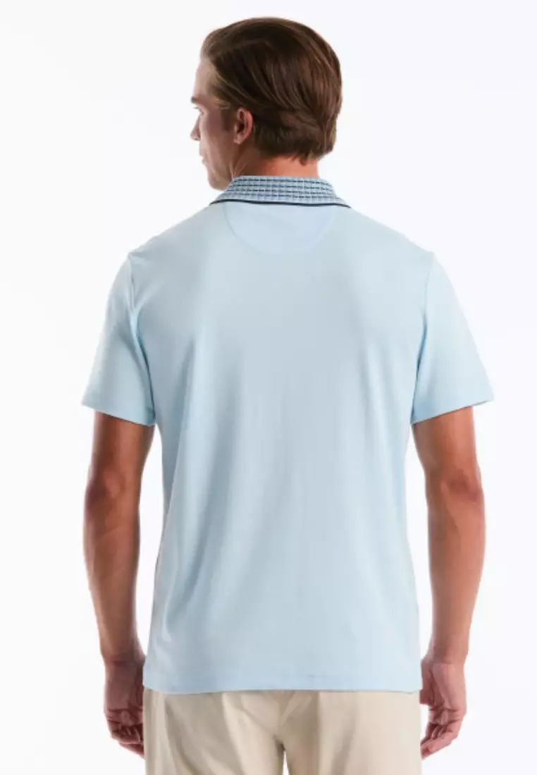 Cotton Interlock Novelty Stripe Polo