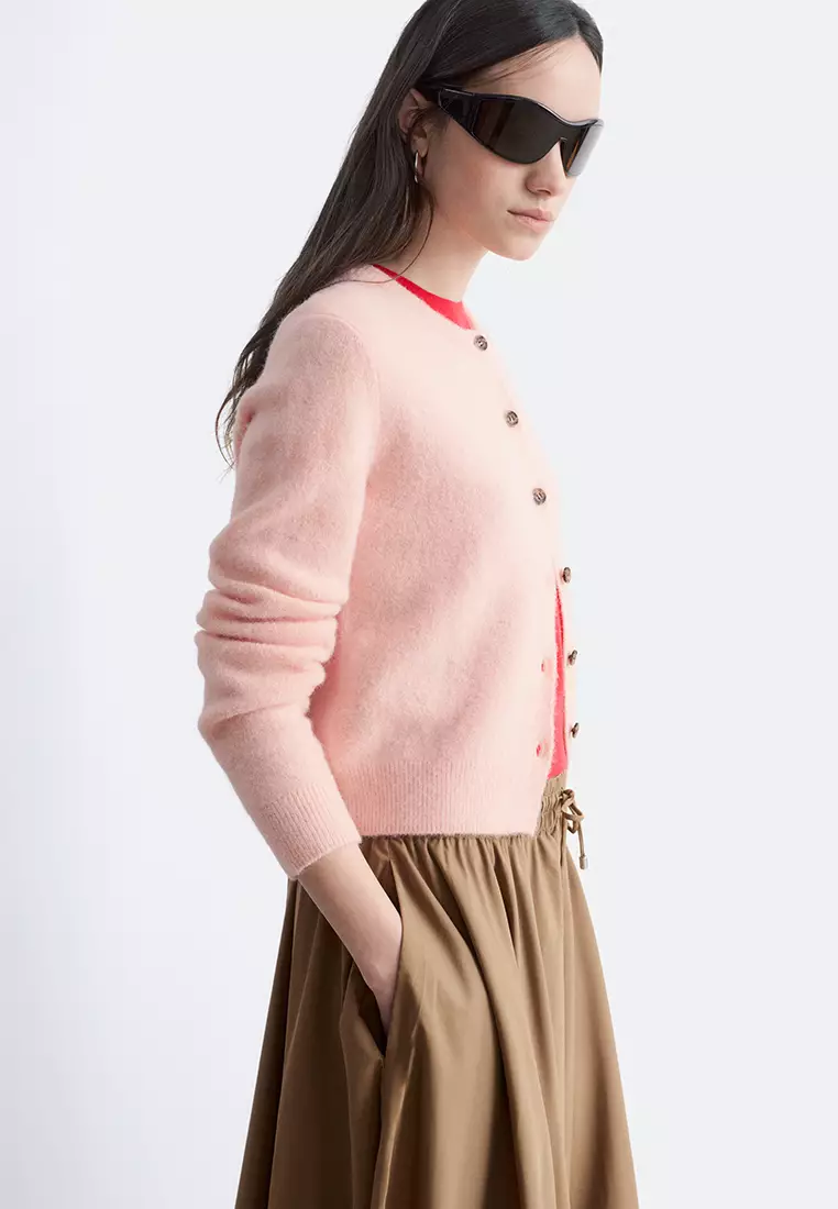 Alpaca-Blend Cardigan