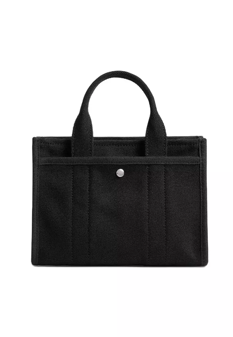 Women's Cargo Tote Bag 20 In Black CZ098LHBLK