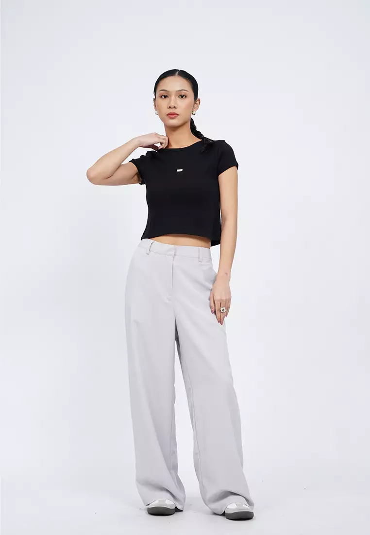 Cap Sleeve Fitted T-Shirt